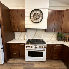 Warm Transitional Kitchen Remodel by Milestone Countertops project photo 2